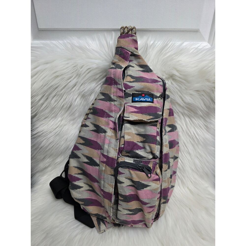 Kavu Rope Sling 100% Cotton Multi Color Shoulder Bag